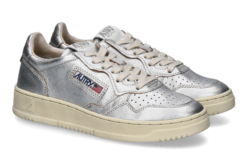 Autry Damen-Sneaker MEDALIST LOW METALLIC- silver