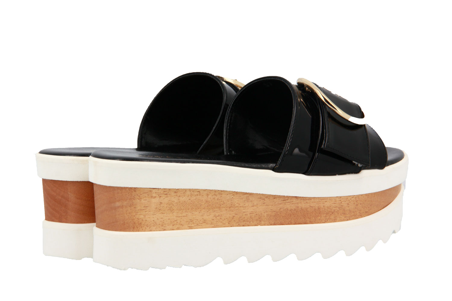 Mireia Playa Pantolette OKOBO SLIP BUCKLE BLACK (37 )
