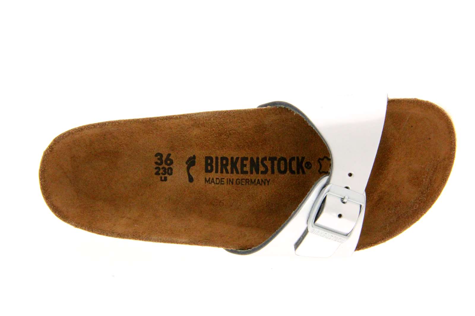 Birkenstock Pantolette MADRID SCHMAL LEDER SILVER (41)