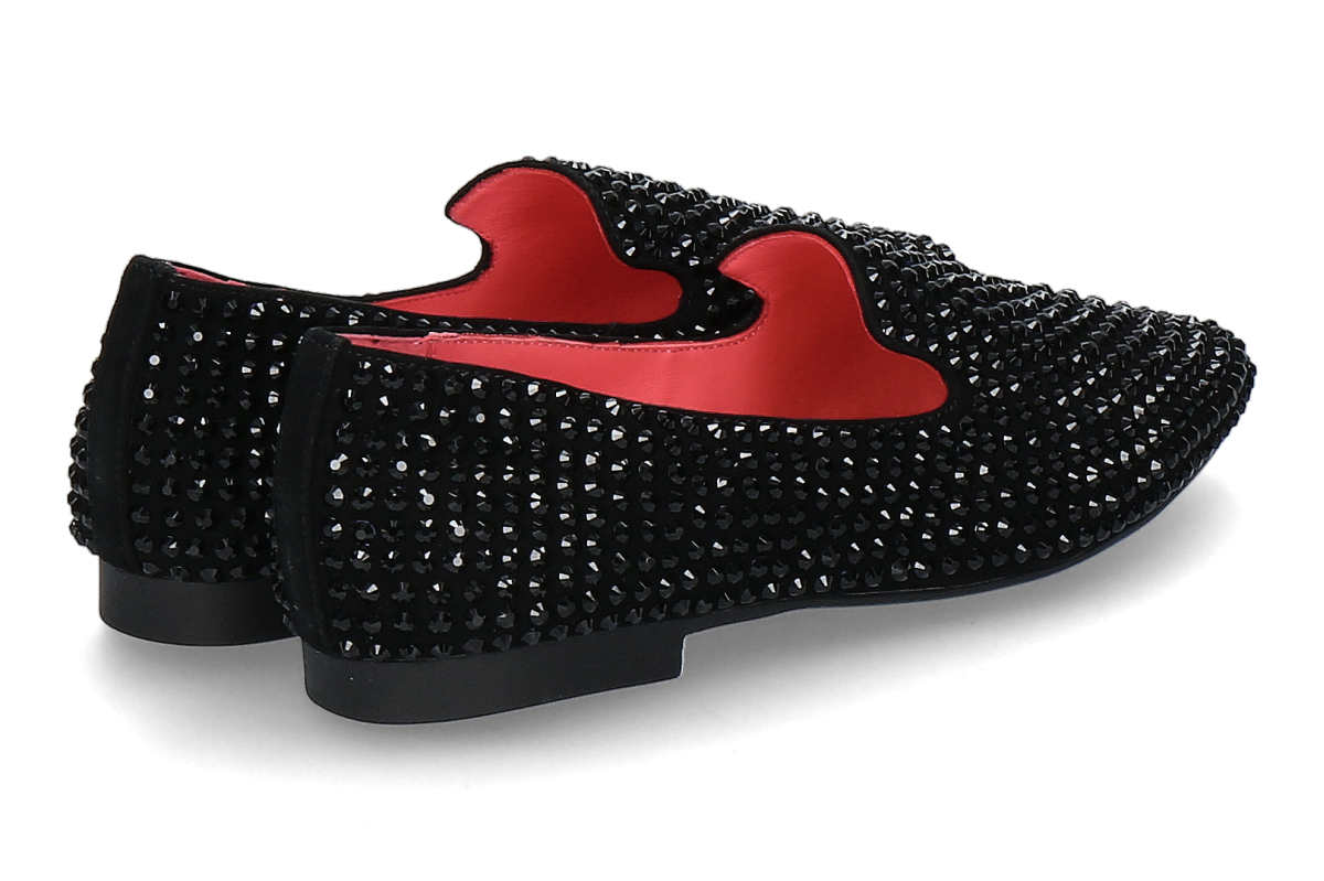 Blackrose Loafer STESY SUEDE STRASS- black_242000372_2