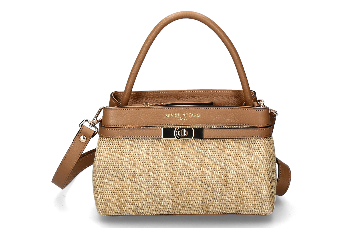 Gianni Notaro Handtasche- camel/ beige