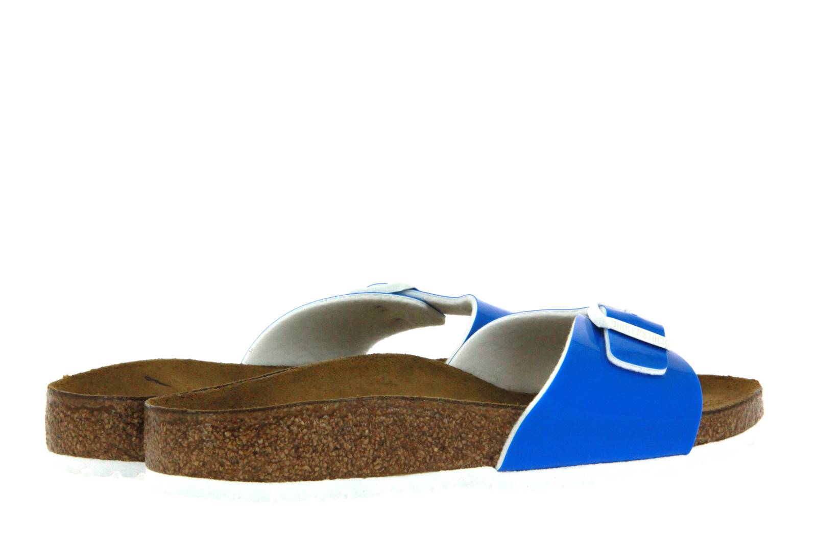 Birkenstock Pantolette MADRID SCHMAL PATENT NEON BLUE (36)