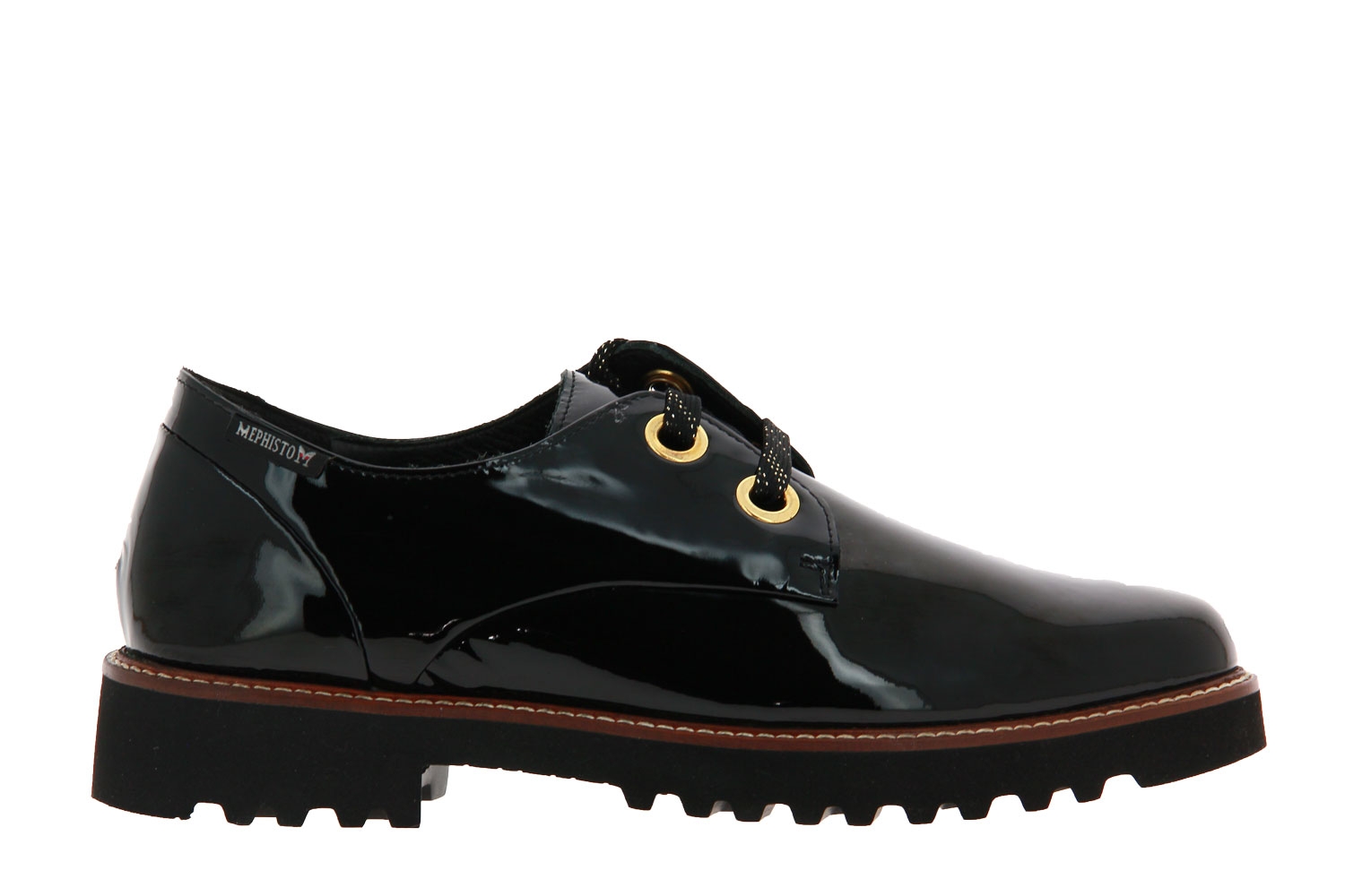 Mephisto Schnürer SANCHA BLACK VERNIS  (37½)