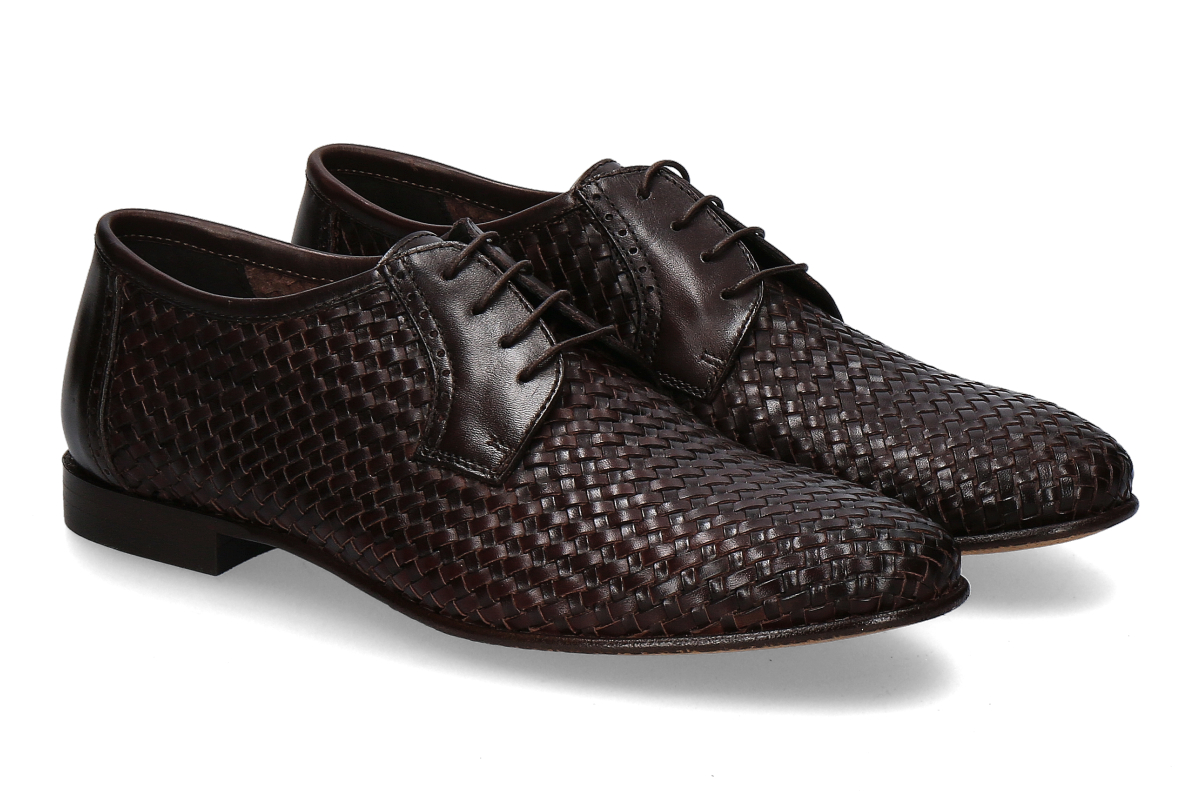 Mercanti Fiorentini Herren- Schnürschuh MONTATO- cioccolato/ dunkelbraun