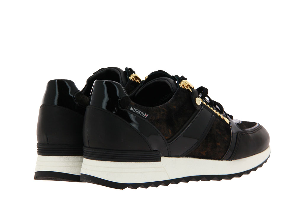 Mephisto Sneaker TOSCANA BLACK SILK PANTER VERNISCALF (40½)