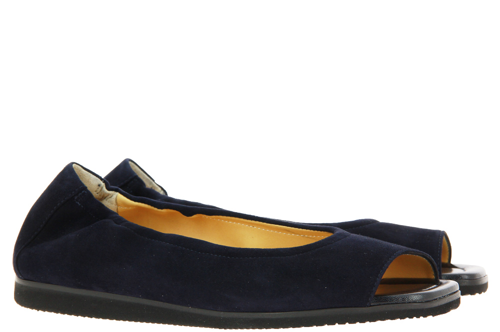 Truman's Peeptoe CAMOSCIO NERO BLU