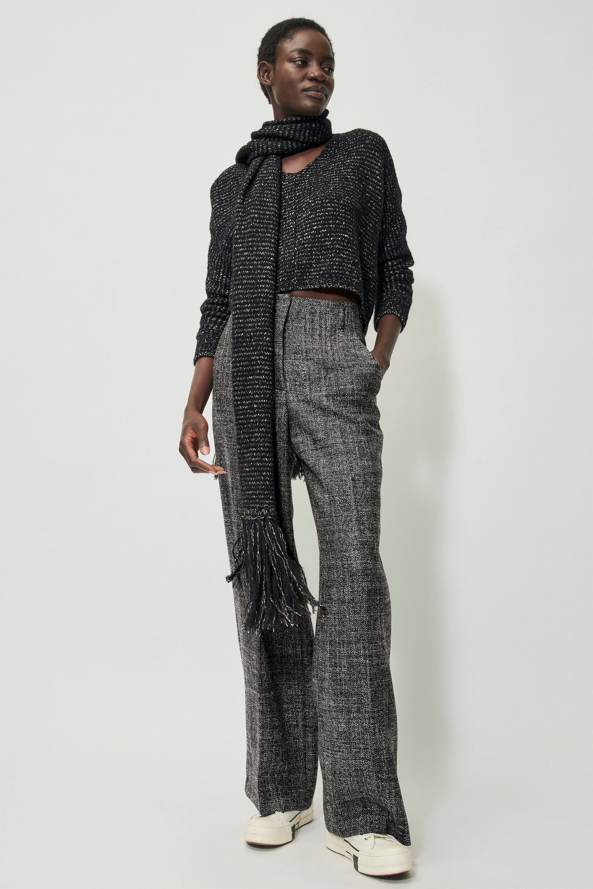 Luisa Cerano Pullover V-AUSSCHNITT WOLL MIX - multi