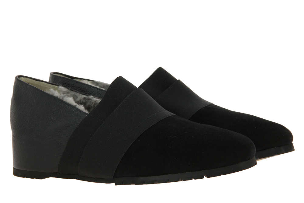 Thierry Rabotin Slipper gefüttert CAMOSCIO NERO 