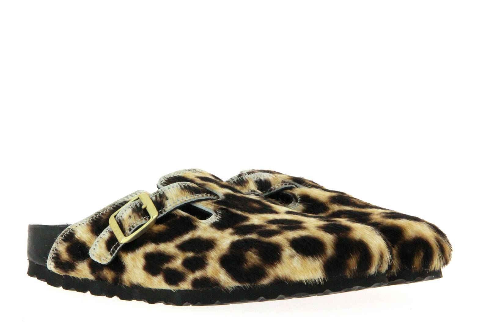 Birkenstock Clogs BOSTON SCHMAL FELL SNOW LEOPARD (39)