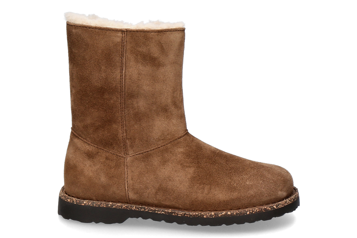 Birkenstock Damen Stiefelette gefüttert UPPSALA ZIP SHEARLING - braun/dark tea