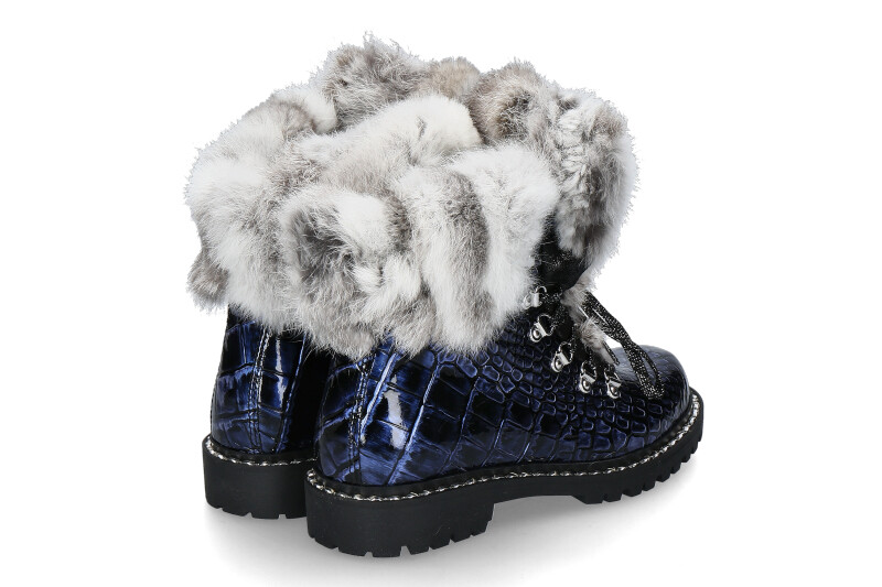 New Italia Shoes Stiefelette gefüttert REPTIL-OPTIK VEGAS (41)