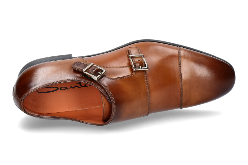 Santoni Monk LEAHTER ANTIK BROWN (42½)