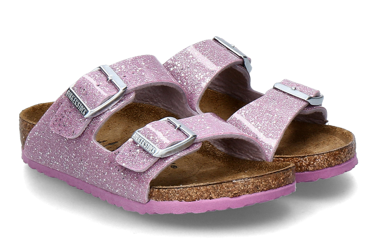 Birkenstock Mädchen- Pantolette ARIZONA SCHMAL BS- rosa/ cosmic sparkle lavender