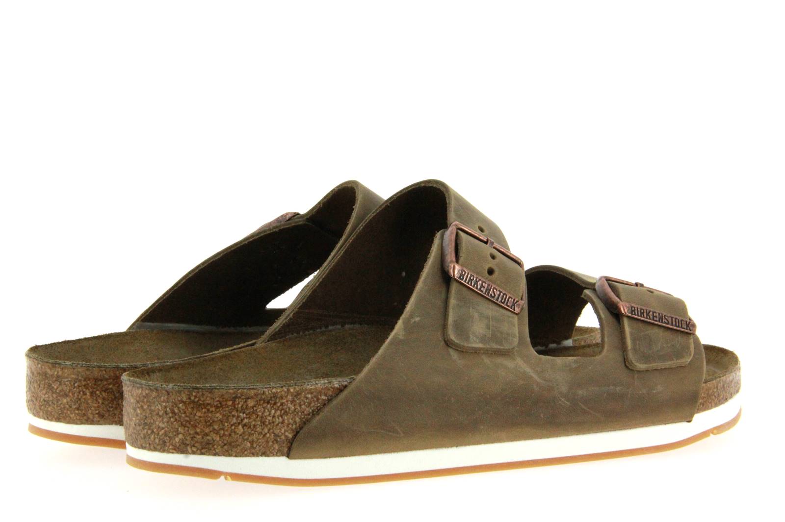 Birkenstock Pantolette ARIZONA NORMAL FETTLEDER TABACCO BROWN (41)