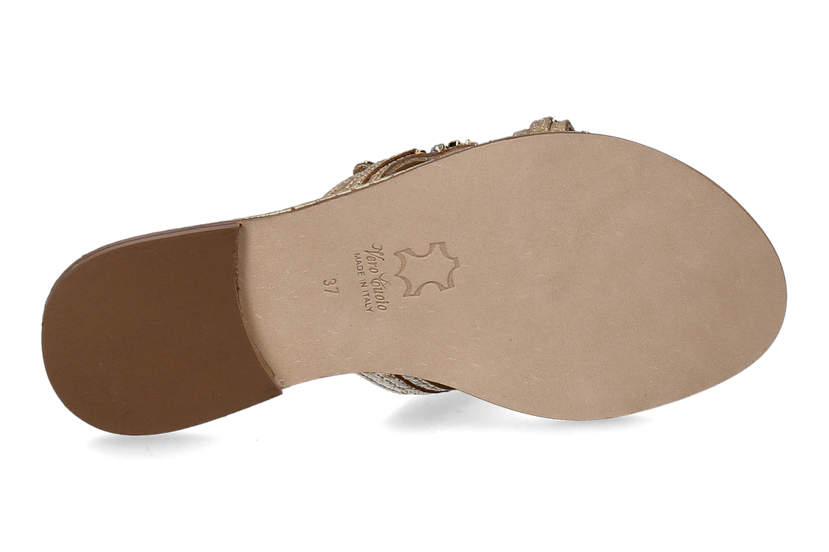 Paola Fiorenza Pantolette PELLE SNAKE- gold_271900151_4