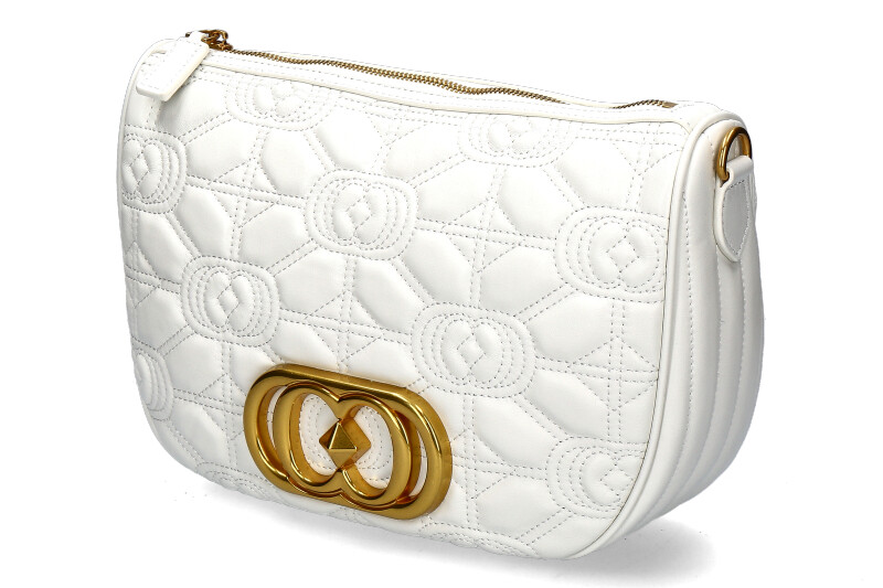 La Carrie Schultertasche LEATHER WHITE