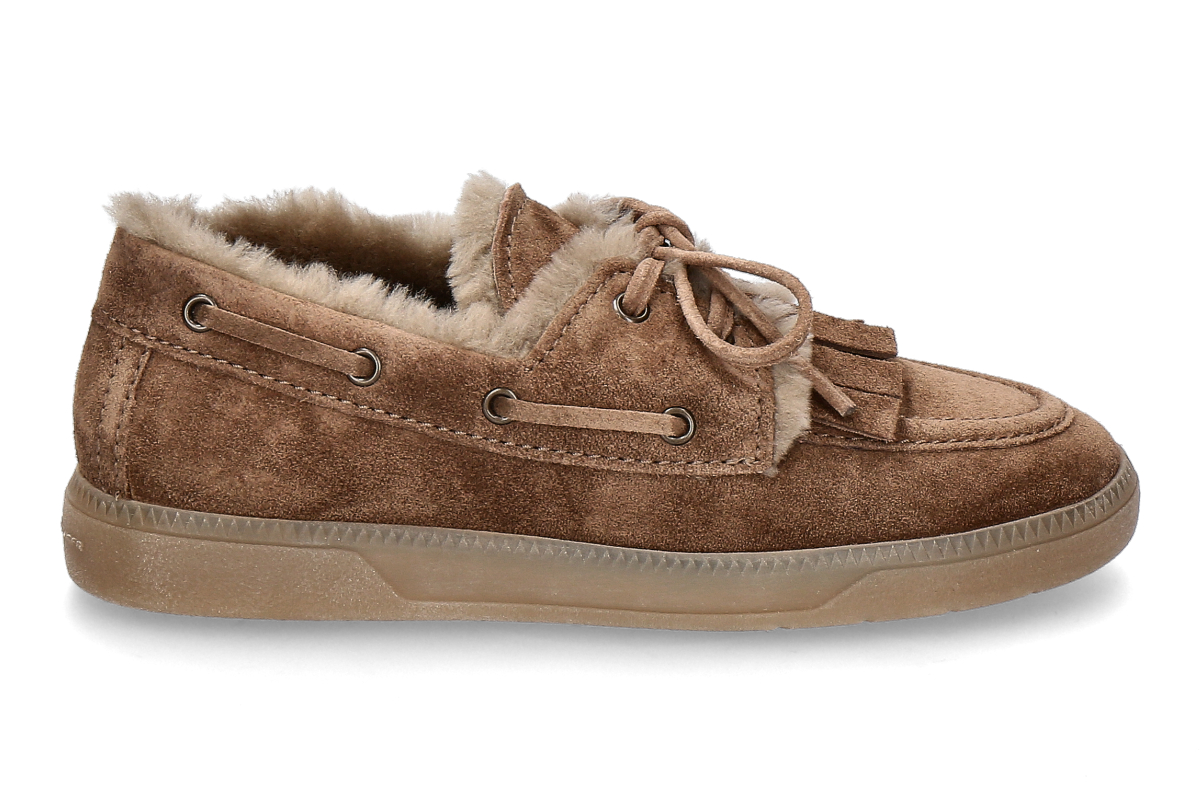 Kennel & Schmenger Schnürschuh POP SUEDE gefüttert- camel/ braun