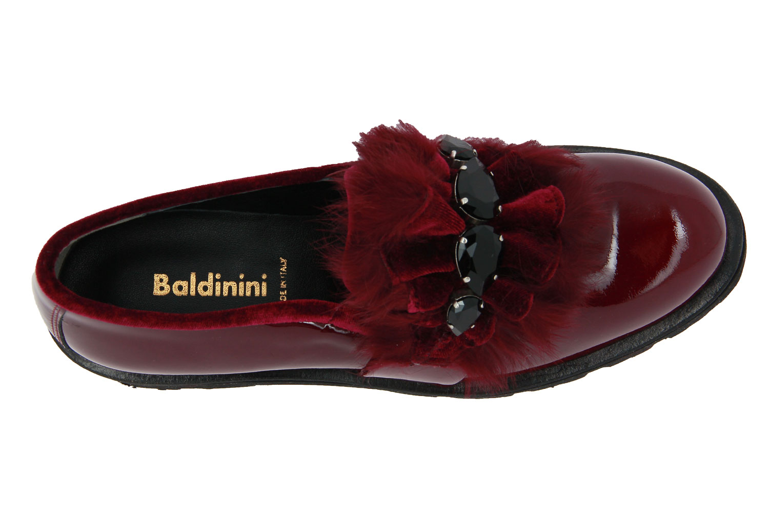 Baldinini Slipper VELLUTO BORDEAUX (38½)