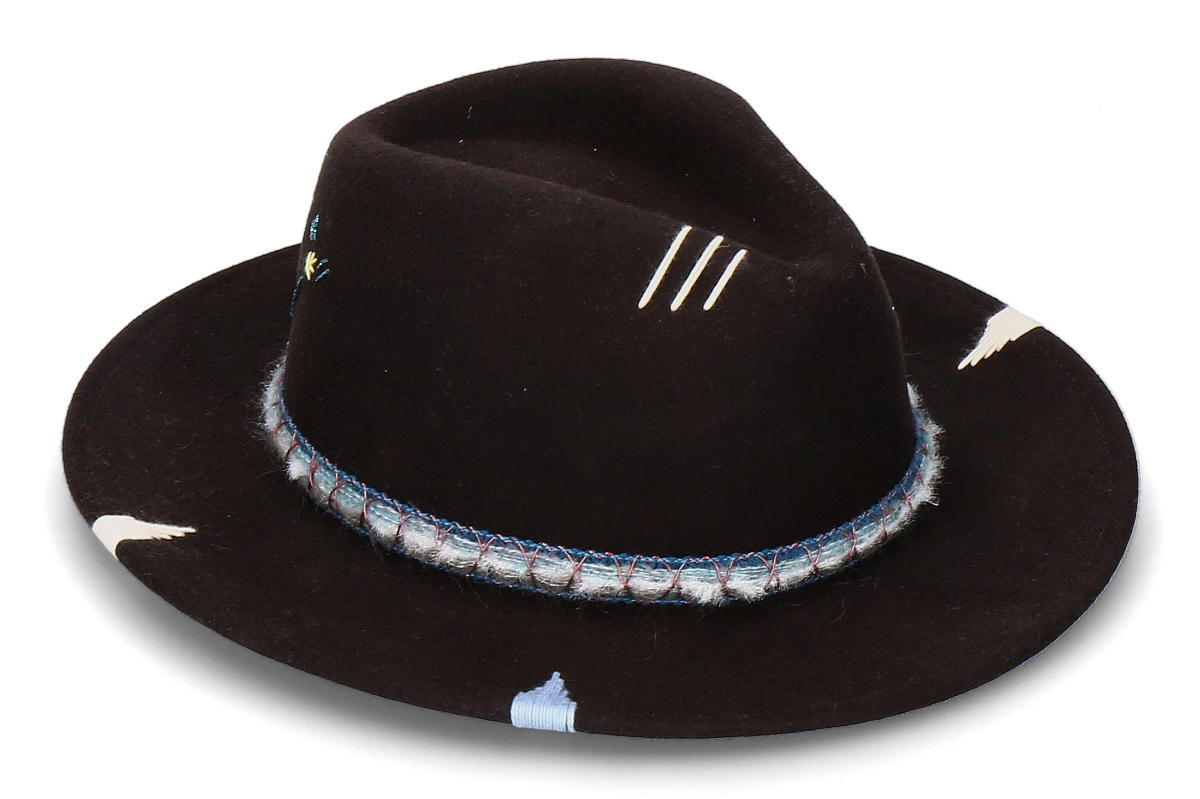 The Hat Gang Filzhut I WANT MAGIC- C6 brown/ braun
