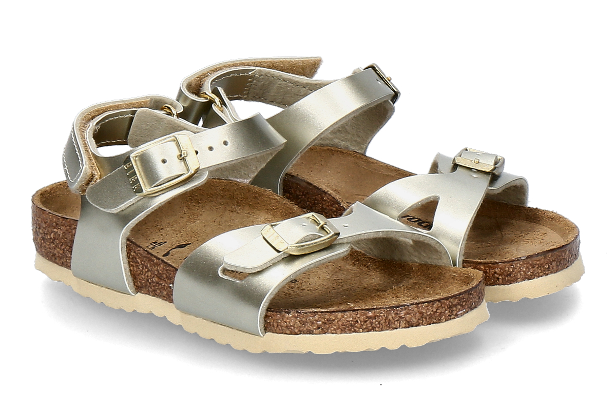 Birkenstock Mädchen- Sandale RIO AS SCHMAL- electric metallic gold