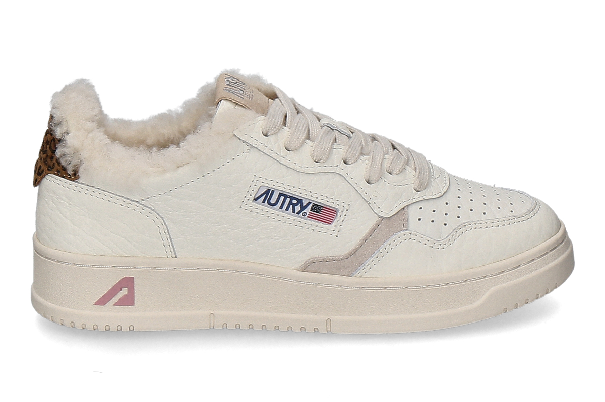 Autry Damen- Sneaker gefüttert ELEPHANT SHEARLING NZ01- white/ weiss
