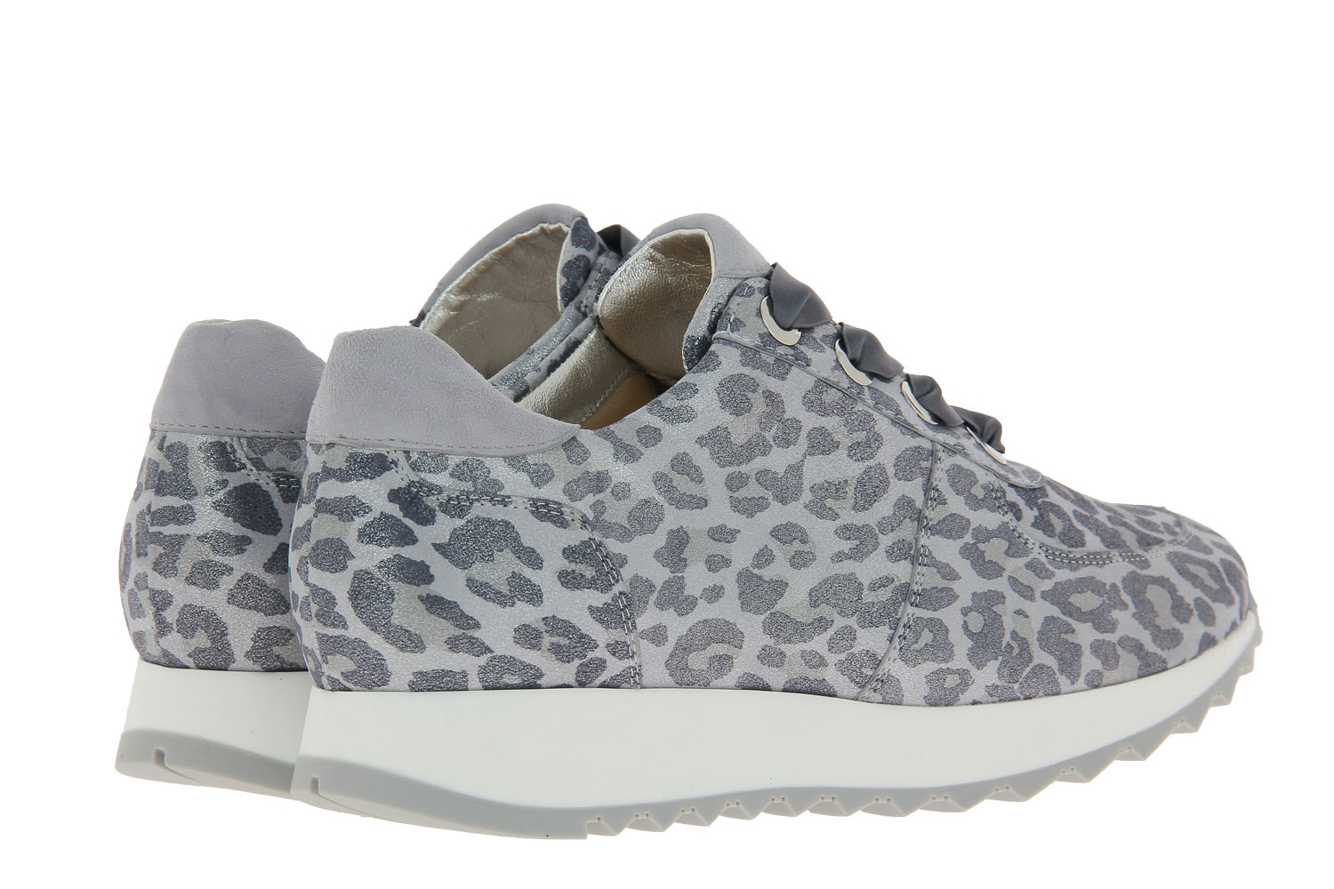 Hassia Sneaker MADRID K-WEITE LEO METAL LEDER SILBER (37 )