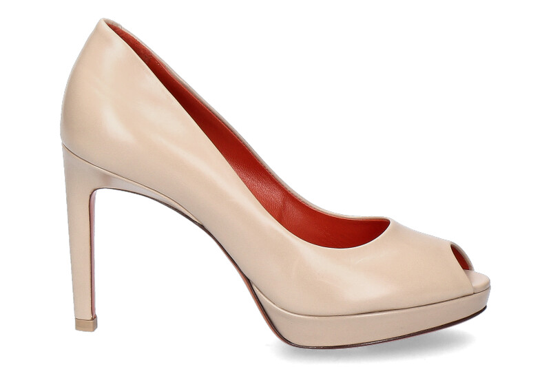 Santoni Peeptoe LEATHER BEIGE (35)