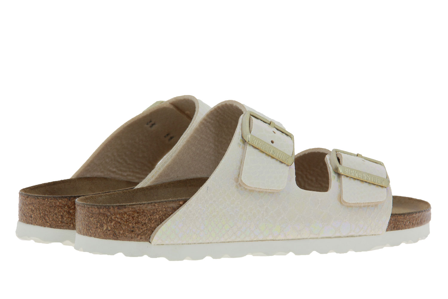 Birkenstock Pantolette ARIZONA BS SCHMAL SHINY SNAKE CREAM (41)