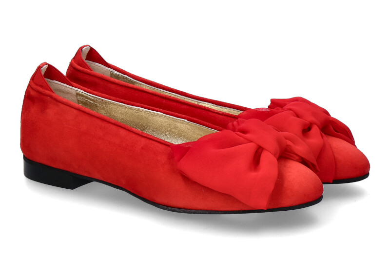Scarparossa Ballerina CAMOSCIO LIPSTICK FIOCCO SETA (39½) Scarparossa Ballerina CAMOSCIO LIPSTICK FIOCCO SETA (39½)