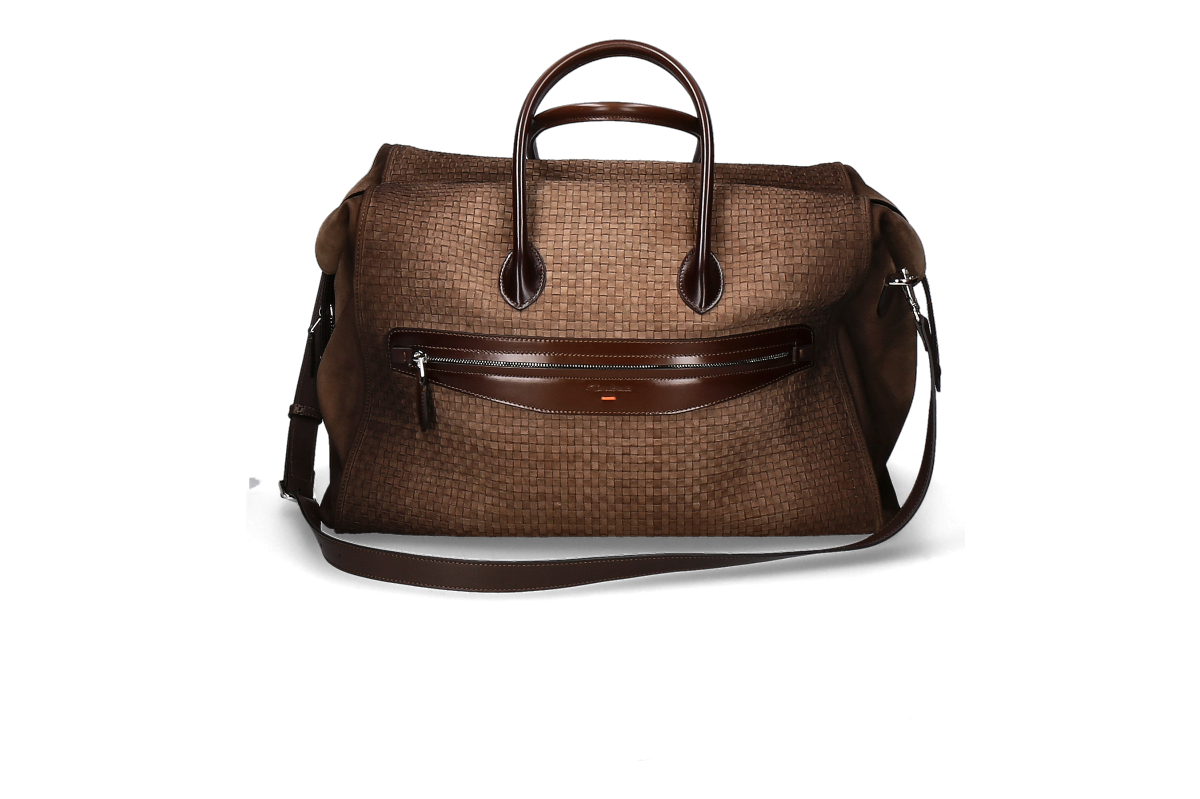 Santoni Herren- Weekender dunkelbraun