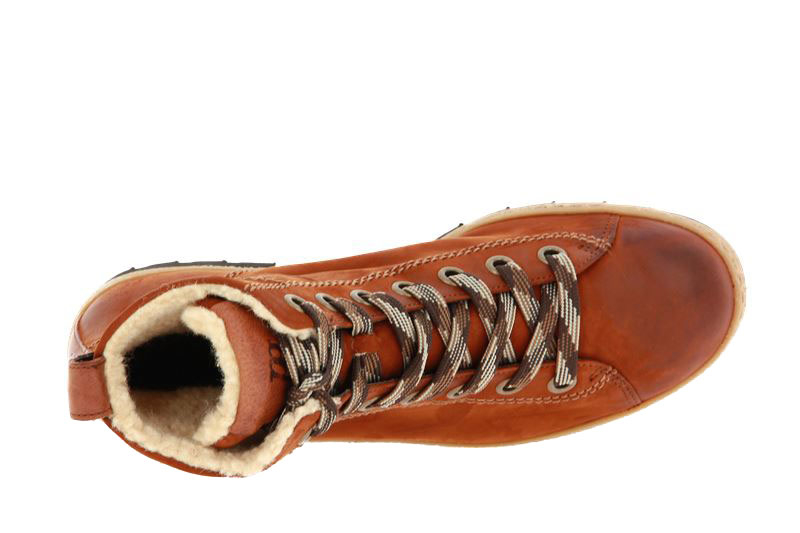 Paul Green Schnürboots NUBUK CALF COGNAC SADDLE (41)