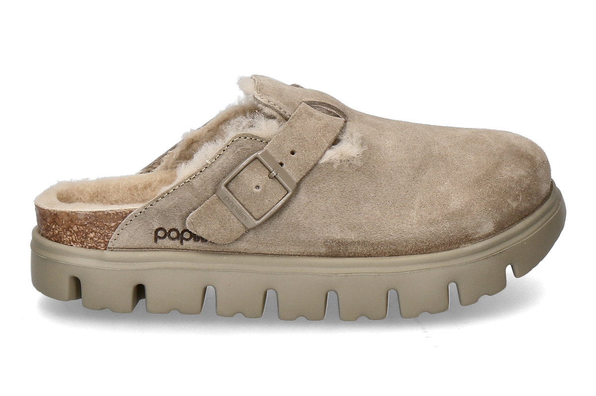 Papillio by Birkenstock Clogs BOSTON CHUNKY SCHMAL gefüttert- taupe