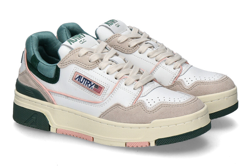Autry Damen- Sneaker ROOKIE CLC MM07- white/green/pink