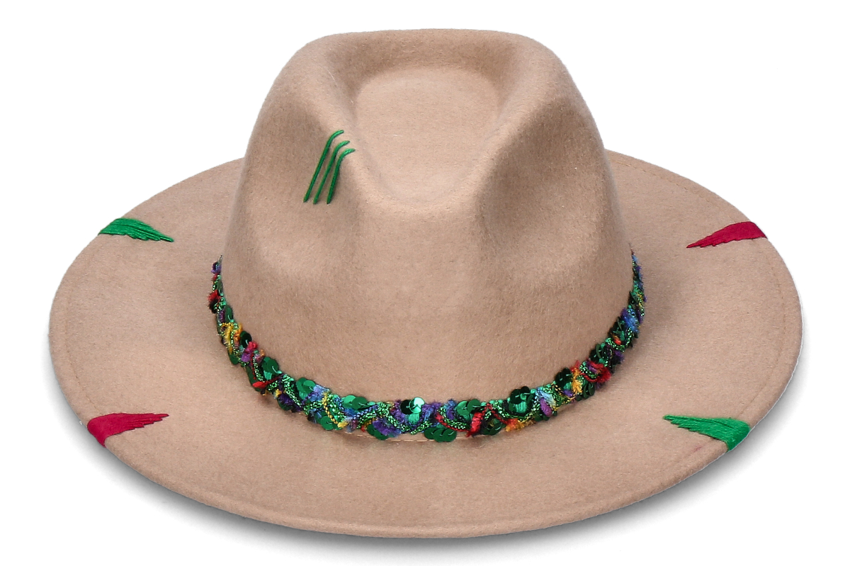 The Hat Gang Filzhut JE M'EN FOUS- C19 beige