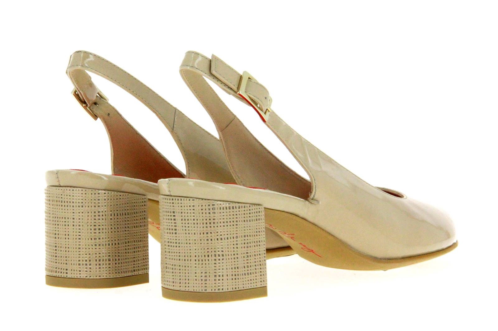 Pas de Rouge Peeptoe TULLIA LACK BEIGE  (40½)