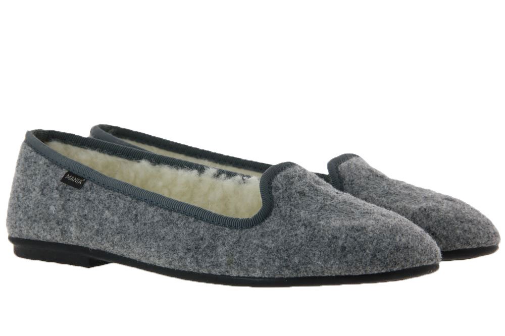 Mania Hausschuh FILZ GRIGIO (40)