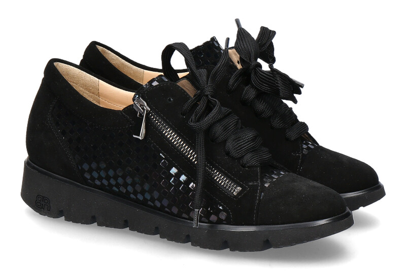 Brunate Schnürer IRIS CAMOSCIO NERO JAZZ PETROL (36)