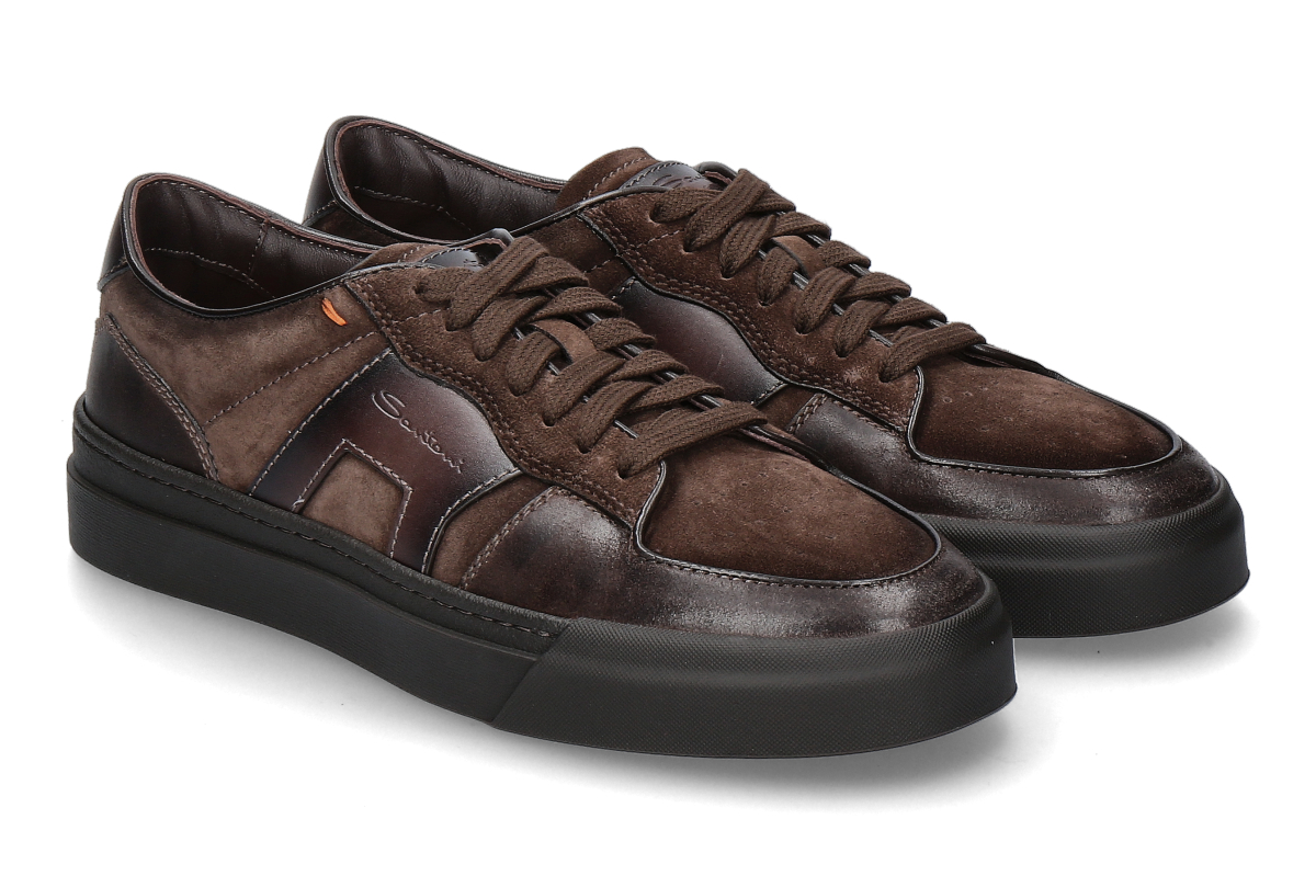 Santoni Herren- Sneaker DBS SPORT- dunkelbraun/ dark brown