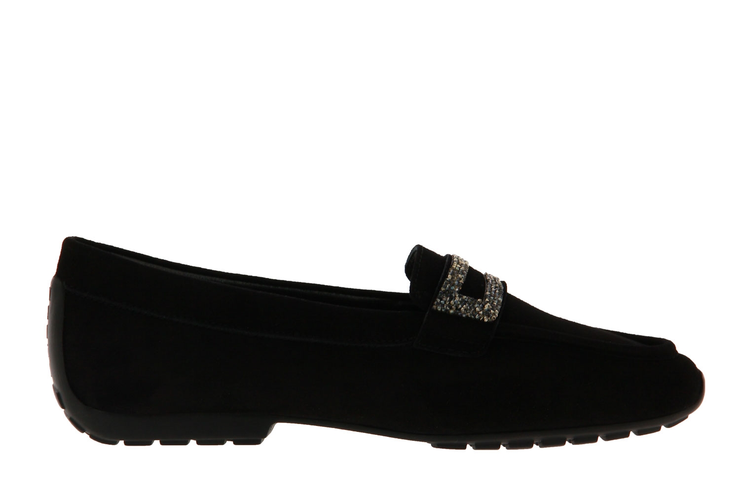 Mania Slipper CAMOSCIO NERO SWAROVSKI (37½)