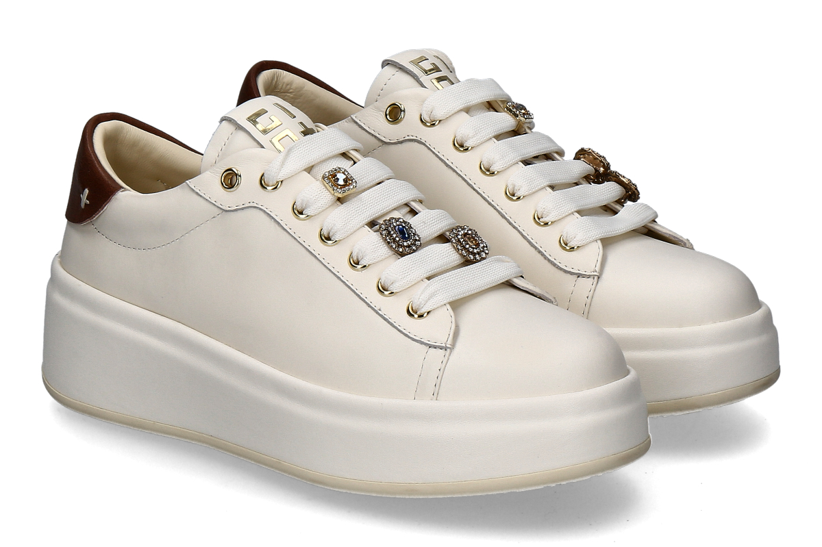 Gio+ Damen- Sneaker OLIVA04 COMBI- latte caramello/ cremé