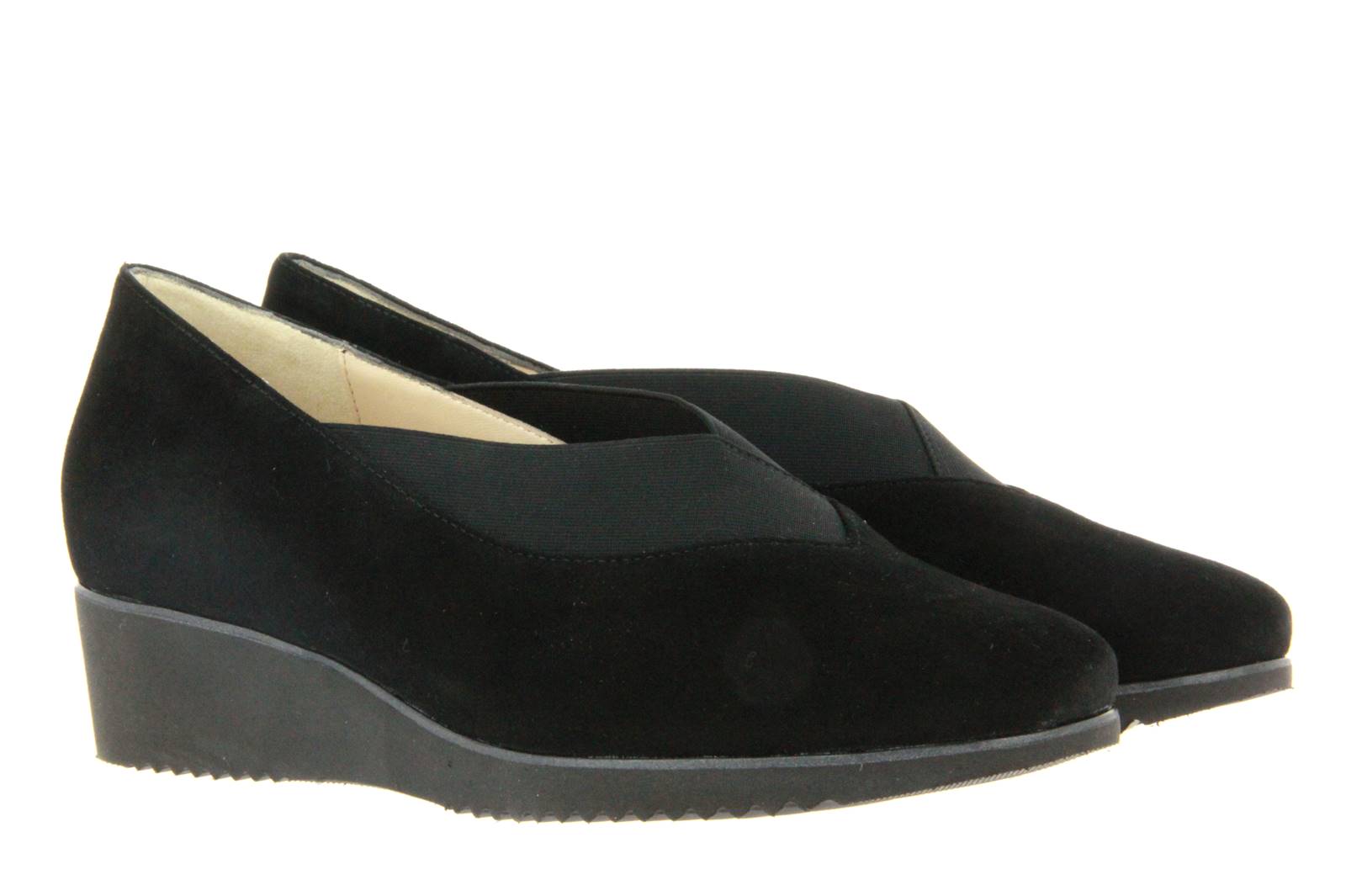 Hassia Slipper GENUA SAMTZIEGE BLACK OLDSILVER (39)