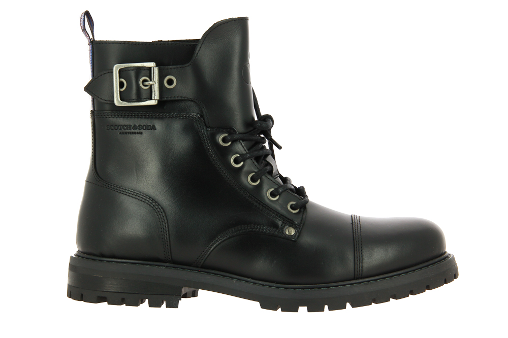 Scotch & Soda Stiefelette TRAKTOR LEATHER BLACK