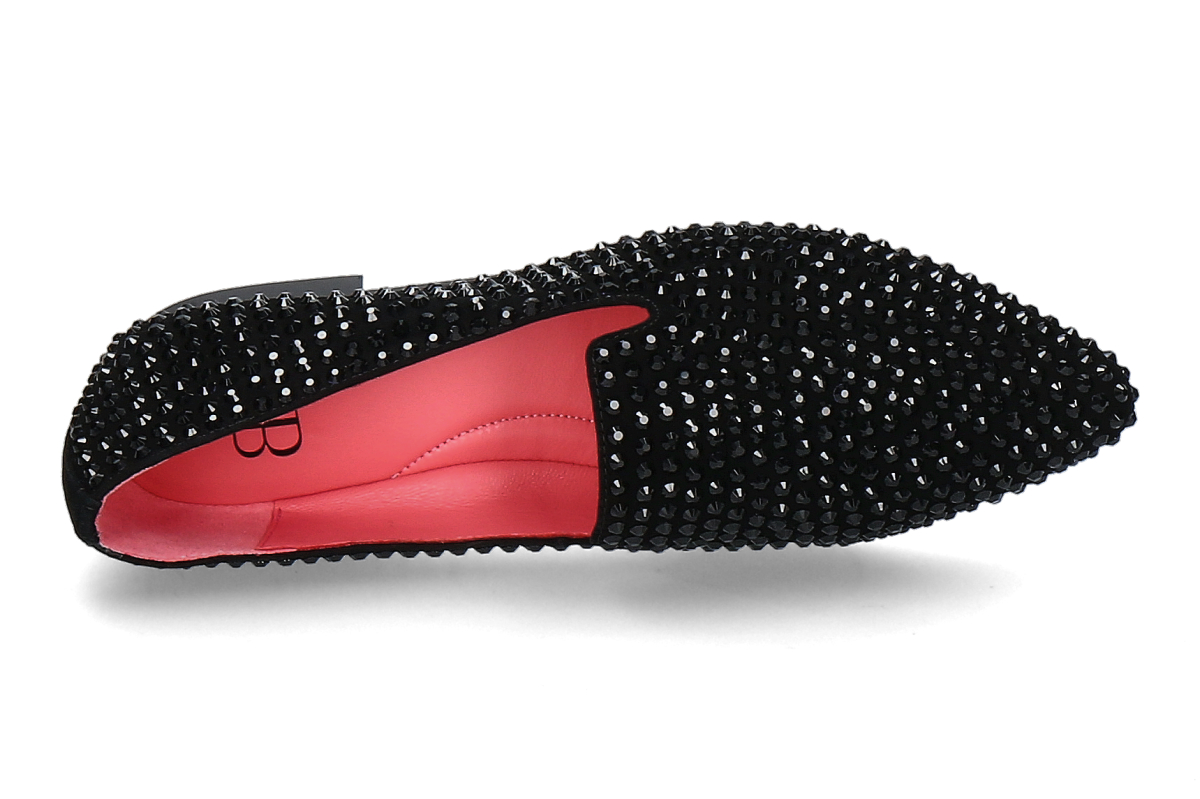 Blackrose Loafer STESY SUEDE STRASS- black_242000372_5