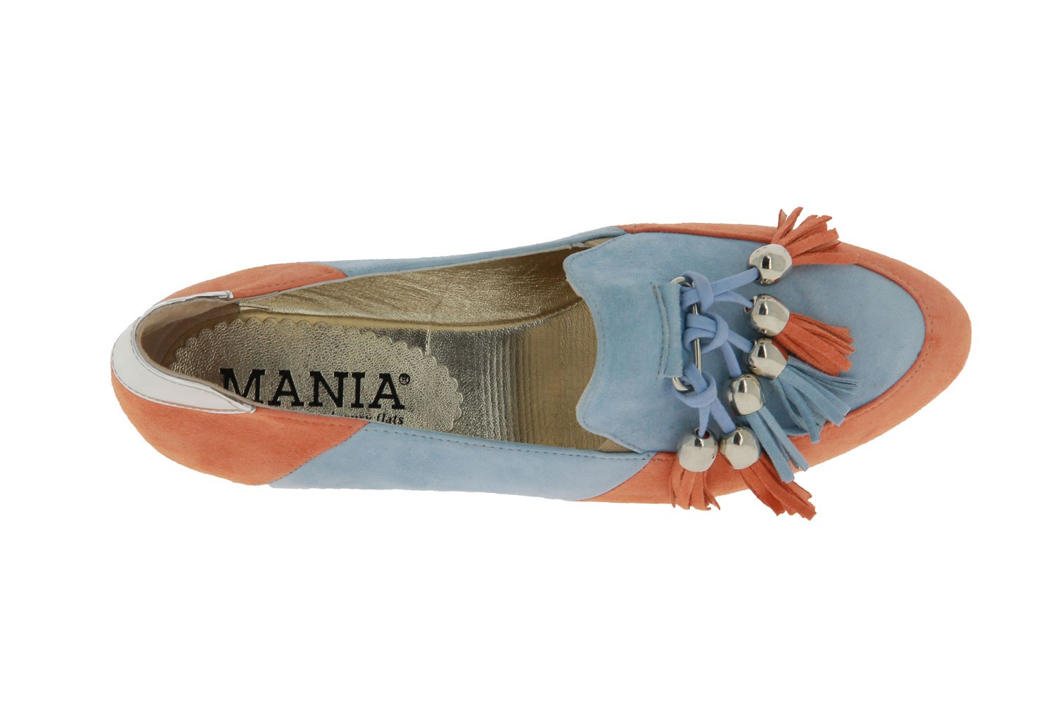 Mania Slipper CAMOSCIO SPECCHIO ARGENTO (41)