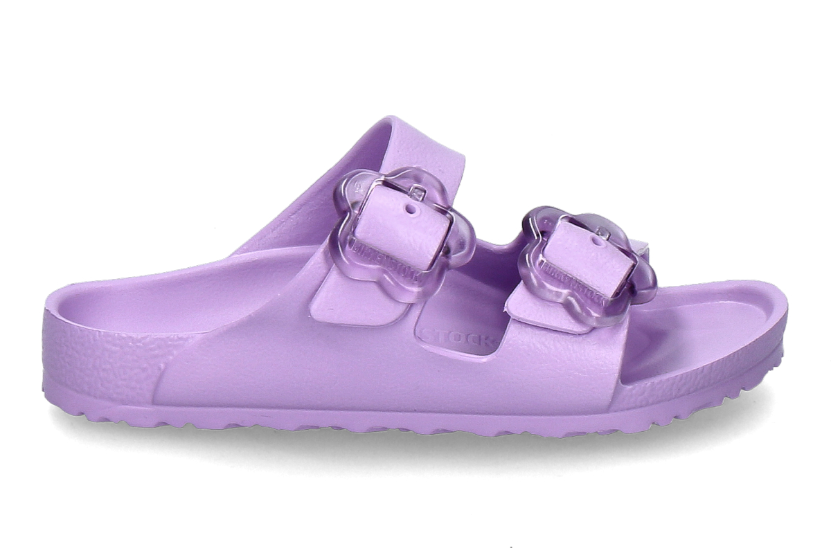 Birkenstock Mädchen- Pantolette ARIZONA FLOWER EVA SCHMAL- crocus/ lila