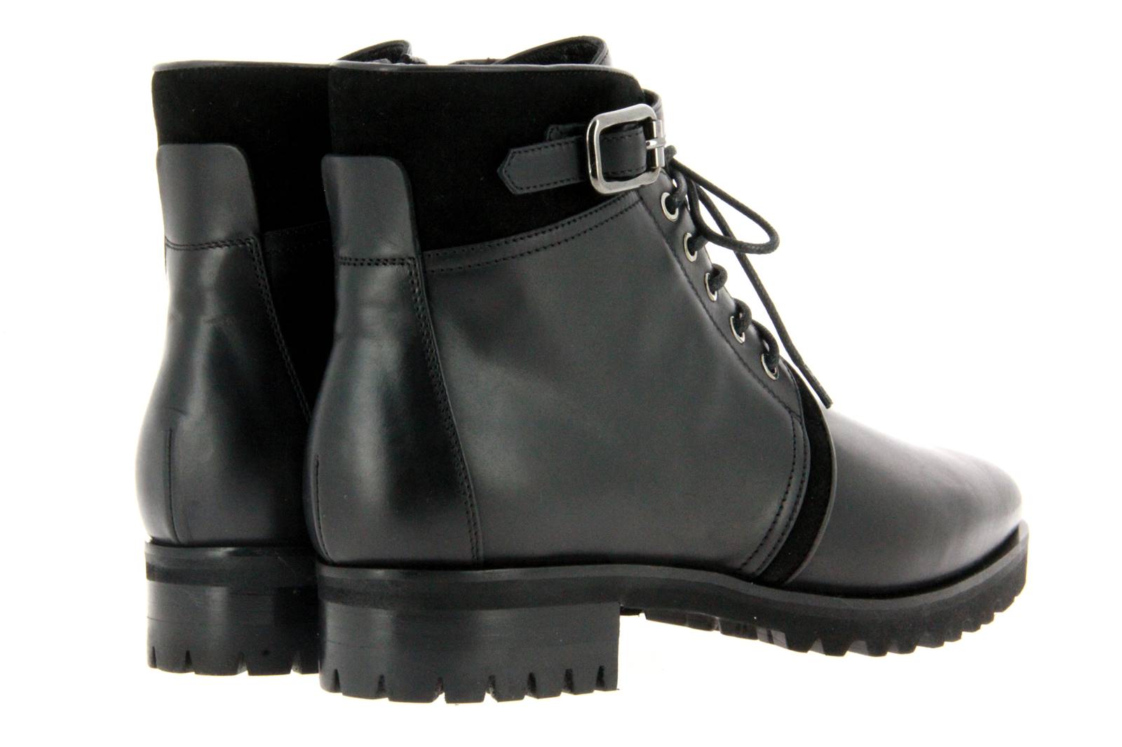 ScarpaRossa Stiefelette AGNELLATO NERO CAMOSCIO NERO (39½)