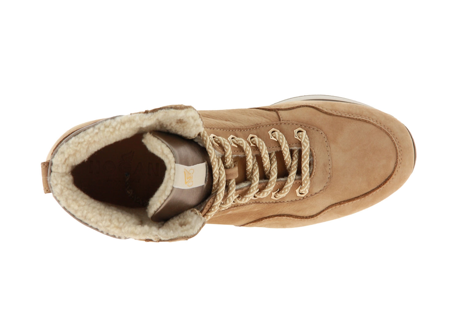 Hogan Schnürstiefelette RESTYLING WINTERY MID CUT HELLBRAUN (38½)