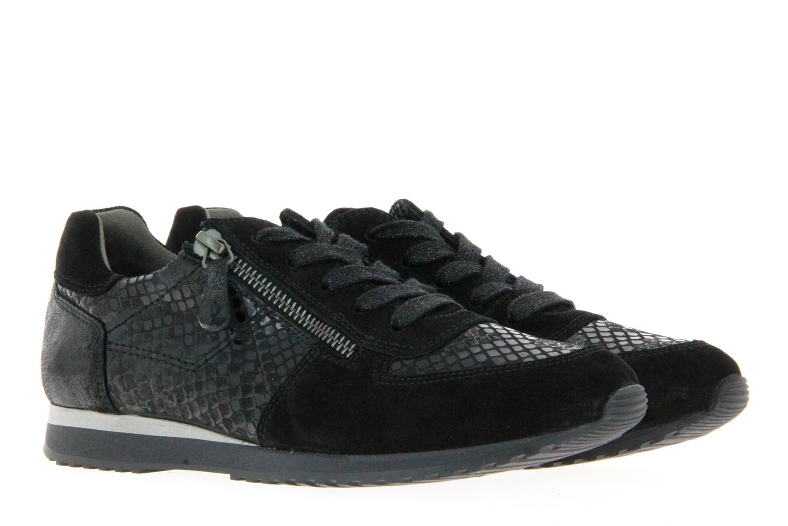 Paul Green Sneaker R. SUEDE PYTHON BLACK (37 )