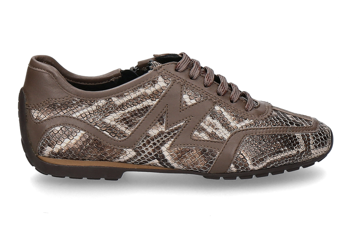 Mania Sneaker gefüttert PITONE PRINT- taupe