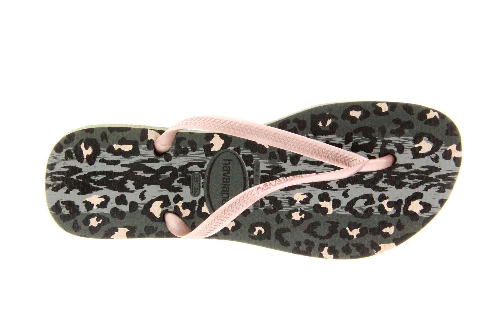 Havaianas Zehenstegsandale SLIM ANIMALS GREEN OLIVE (37-38)